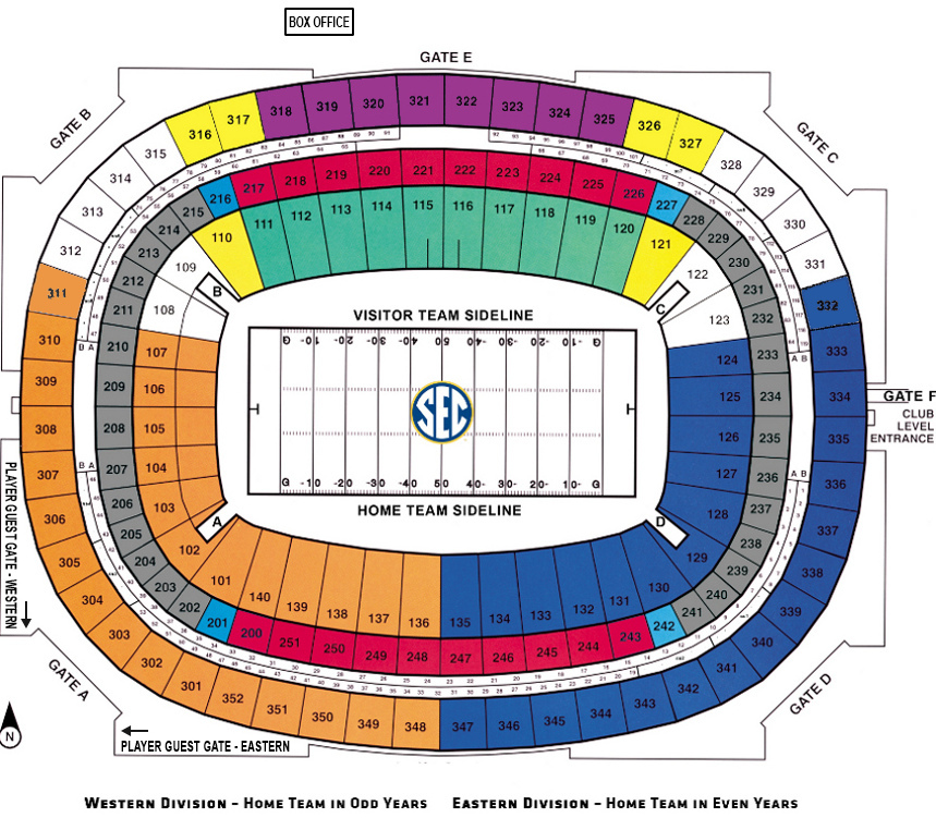 atlanta falcons stadium seating chart